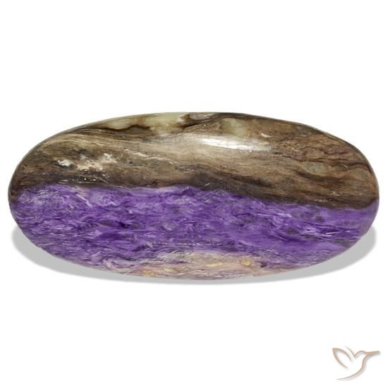 46,40 ctw natürlicher violetter Charoit, Oval Schliff, Lichtundurchlässig