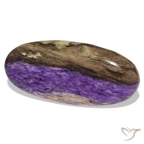 46,40 ctw natürlicher violetter Charoit, Oval Schliff, Lichtundurchlässig