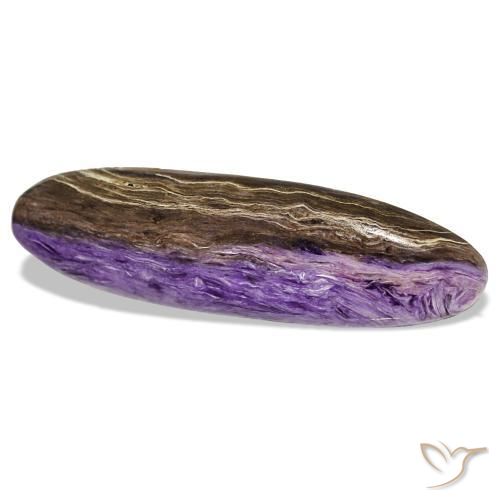 14,78 ctw natürlicher violetter Charoit, Oval Schliff, Lichtundurchlässig