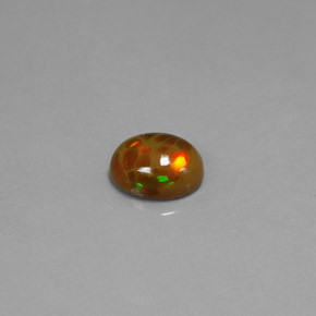 0,95 ctw natürlicher mehrfarbiger Schokoladenopal, Transparent, Transparent / Lichtdurchlässig