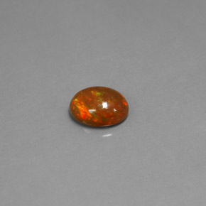 0,82 ctw natürlicher mehrfarbiger Schokoladenopal, Transparent, Transparent / Lichtdurchlässig