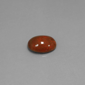 1,04 ctw natürlicher mehrfarbiger Schokoladenopal, Oval Schliff, Lichtundurchlässig