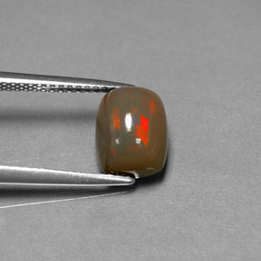 9,17 ctw natürlicher Mehrfarbig Schokoladenopal, Kissenschliff, Lichtundurchlässig