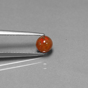 0,45 ctw natürlicher mehrfarbiger Schokoladenopal, Transparent, Transparent / Lichtdurchlässig