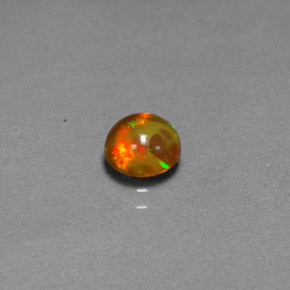 0,60 ctw natürlicher mehrfarbiger Schokoladenopal, Transparent, Transparent / Lichtdurchlässig