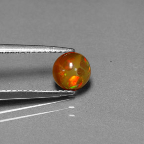 0,60 ctw natürlicher mehrfarbiger Schokoladenopal, Transparent, Transparent / Lichtdurchlässig