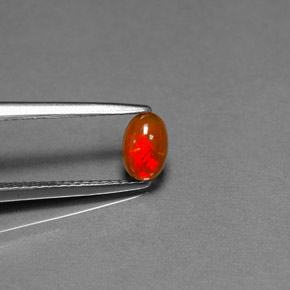 0,34 ctw natürlicher mehrfarbiger Schokoladenopal, Transparent, Transparent / Lichtdurchlässig
