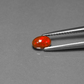 0,34 ctw natürlicher mehrfarbiger Schokoladenopal, Transparent, Transparent / Lichtdurchlässig