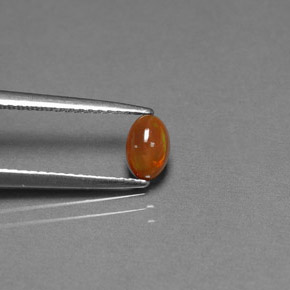 0,40 ctw natürlicher mehrfarbiger Schokoladenopal, Transparent, Transparent / Lichtdurchlässig
