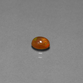 0,40 ctw natürlicher mehrfarbiger Schokoladenopal, Transparent, Transparent / Lichtdurchlässig