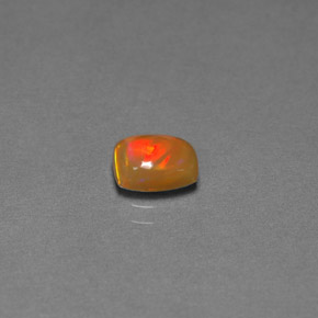 0,67 ctw natürlicher mehrfarbiger Schokoladenopal, Transparent, Transparent / Lichtdurchlässig