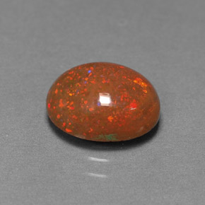 9,17 ctw natürlicher Mehrfarbig Schokoladenopal, Oval Schliff, Lichtundurchlässig