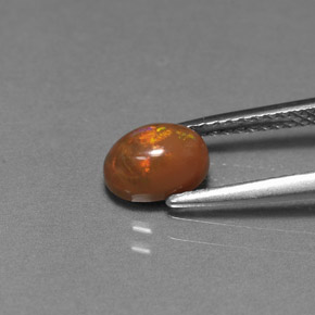 9,17 ctw natürlicher Mehrfarbig Schokoladenopal, Oval Schliff, Lichtundurchlässig