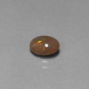 9,17 ctw natürlicher Mehrfarbig Schokoladenopal, Oval Schliff, Lichtundurchlässig