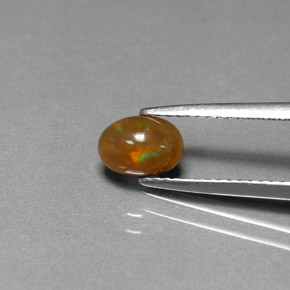 9,17 ctw natürlicher Mehrfarbig Schokoladenopal, Oval Schliff, Lichtundurchlässig