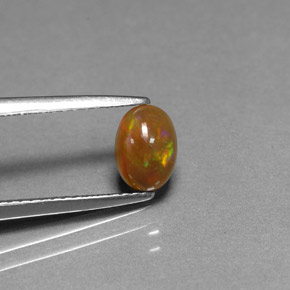 9,17 ctw natürlicher Mehrfarbig Schokoladenopal, Oval Schliff, Lichtundurchlässig