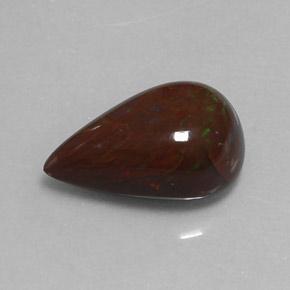 3,83 ctw natürlicher brauner Schokoladenopal, Birnenform, Lichtundurchlässig