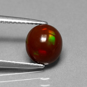 9,17 ctw natürlicher Mehrfarbig Schokoladenopal, Oval Schliff, Lichtundurchlässig