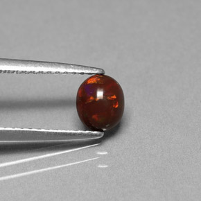 9,17 ctw natürlicher Mehrfarbig Schokoladenopal, Oval Schliff, Lichtundurchlässig