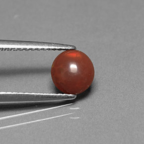 0,36 ctw natürlicher mehrfarbiger Schokoladenopal, Oval Schliff, Lichtundurchlässig