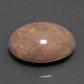 9,17 ctw natürlicher Mehrfarbig Schokoladenopal, Oval Schliff, Lichtundurchlässig