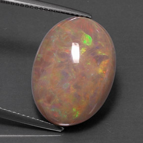 9,17 ctw natürlicher Mehrfarbig Schokoladenopal, Oval Schliff, Lichtundurchlässig