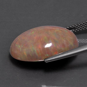 9,17 ctw natürlicher Mehrfarbig Schokoladenopal, Oval Schliff, Lichtundurchlässig
