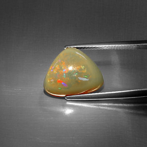 5,44 ctw natürlicher mehrfarbiger Schokoladenopal, Trillion, Lichtundurchlässig
