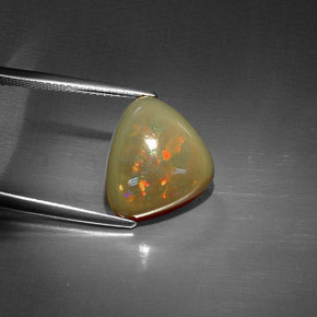 5,44 ctw natürlicher mehrfarbiger Schokoladenopal, Trillion, Lichtundurchlässig