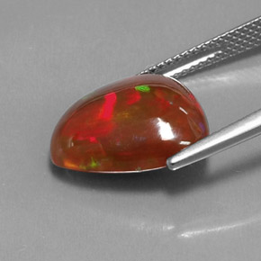 5,36 ctw natürlicher mehrfarbiger Schokoladenopal, Transparent, Transparent / Lichtdurchlässig