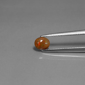 9,17 ctw natürlicher Mehrfarbig Schokoladenopal, Oval Schliff, Lichtundurchlässig