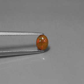 9,17 ctw natürlicher Mehrfarbig Schokoladenopal, Oval Schliff, Lichtundurchlässig