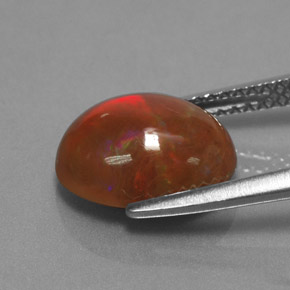 9,17 ctw natürlicher Mehrfarbig Schokoladenopal, Oval Schliff, Lichtundurchlässig