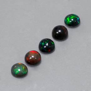  ct natürliche Mehrfarbig Schokoladenopal-Edelsteine, Rund Schliff, Lichtundurchlässig