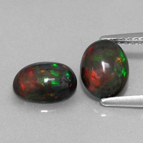  ct natürliche mehrfarbiger Schokoladenopal-Edelsteine, Oval Schliff, Lichtdurchlässig