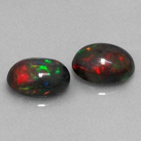  ct natürliche mehrfarbiger Schokoladenopal-Edelsteine, Oval Schliff, Lichtdurchlässig