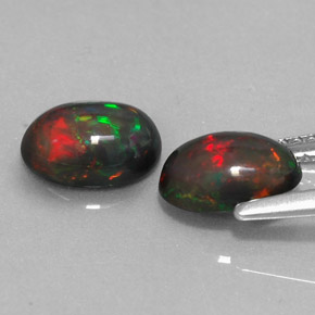  ct natürliche mehrfarbiger Schokoladenopal-Edelsteine, Oval Schliff, Lichtdurchlässig