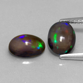  ct natürliche mehrfarbiger Schokoladenopal-Edelsteine, Oval Schliff, Lichtdurchlässig
