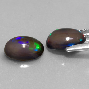  ct natürliche mehrfarbiger Schokoladenopal-Edelsteine, Oval Schliff, Lichtdurchlässig