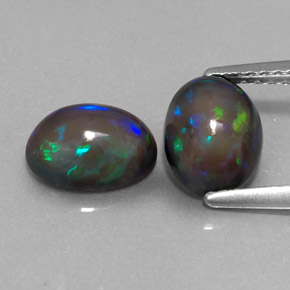 ct natürliche mehrfarbiger Schokoladenopal-Edelsteine, Oval Schliff, Lichtdurchlässig