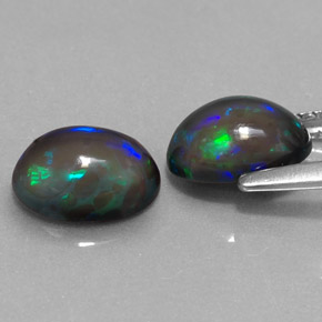  ct natürliche mehrfarbiger Schokoladenopal-Edelsteine, Oval Schliff, Lichtdurchlässig