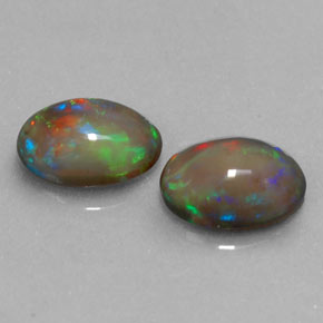  ct natürliche Mehrfarbig Schokoladenopal-Edelsteine, Oval Schliff, Lichtdurchlässig