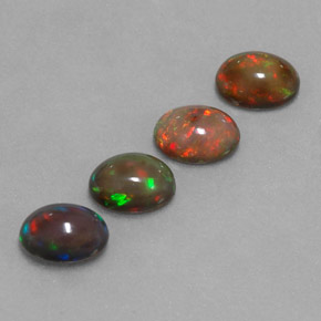  ct natürliche mehrfarbiger Schokoladenopal-Edelsteine, Oval Schliff, Lichtdurchlässig