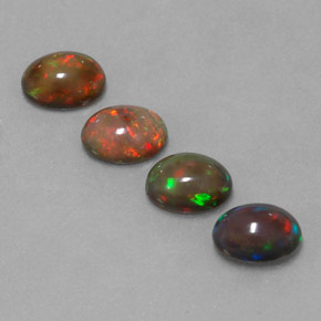  ct natürliche mehrfarbiger Schokoladenopal-Edelsteine, Oval Schliff, Lichtdurchlässig
