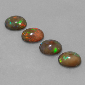 ct natürliche mehrfarbiger Schokoladenopal-Edelsteine, Oval Schliff, Lichtdurchlässig