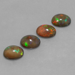  ct natürliche mehrfarbiger Schokoladenopal-Edelsteine, Oval Schliff, Lichtdurchlässig