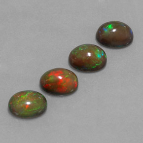  ct natürliche mehrfarbiger Schokoladenopal-Edelsteine, Oval Schliff, Lichtdurchlässig