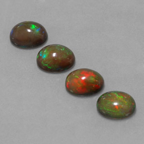  ct natürliche mehrfarbiger Schokoladenopal-Edelsteine, Oval Schliff, Lichtdurchlässig