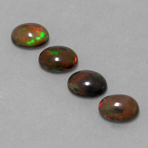  ct natürliche mehrfarbiger Schokoladenopal-Edelsteine, Oval Schliff, Lichtdurchlässig