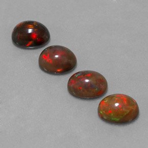  ct natürliche mehrfarbiger Schokoladenopal-Edelsteine, Oval Schliff, Lichtdurchlässig
